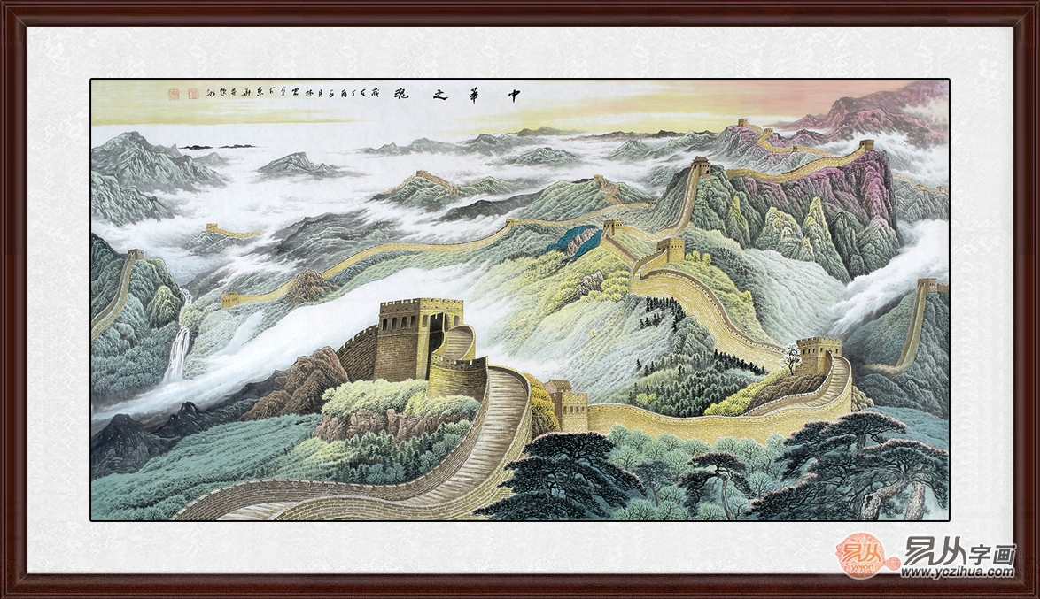 客厅沙发墙挂画山水画，当艺术撞上了风水