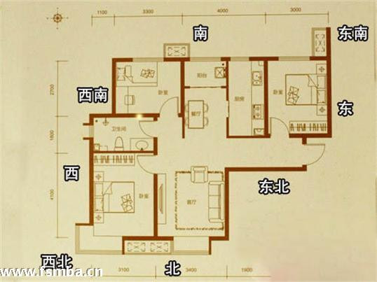 凹户型风水_尤家凹3号户型图_户型图怎么看凹阳台