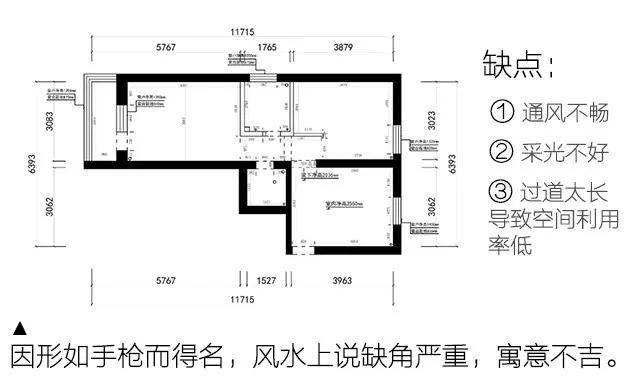 户型风水分析_枪户型风水_御景嘉园户型风水