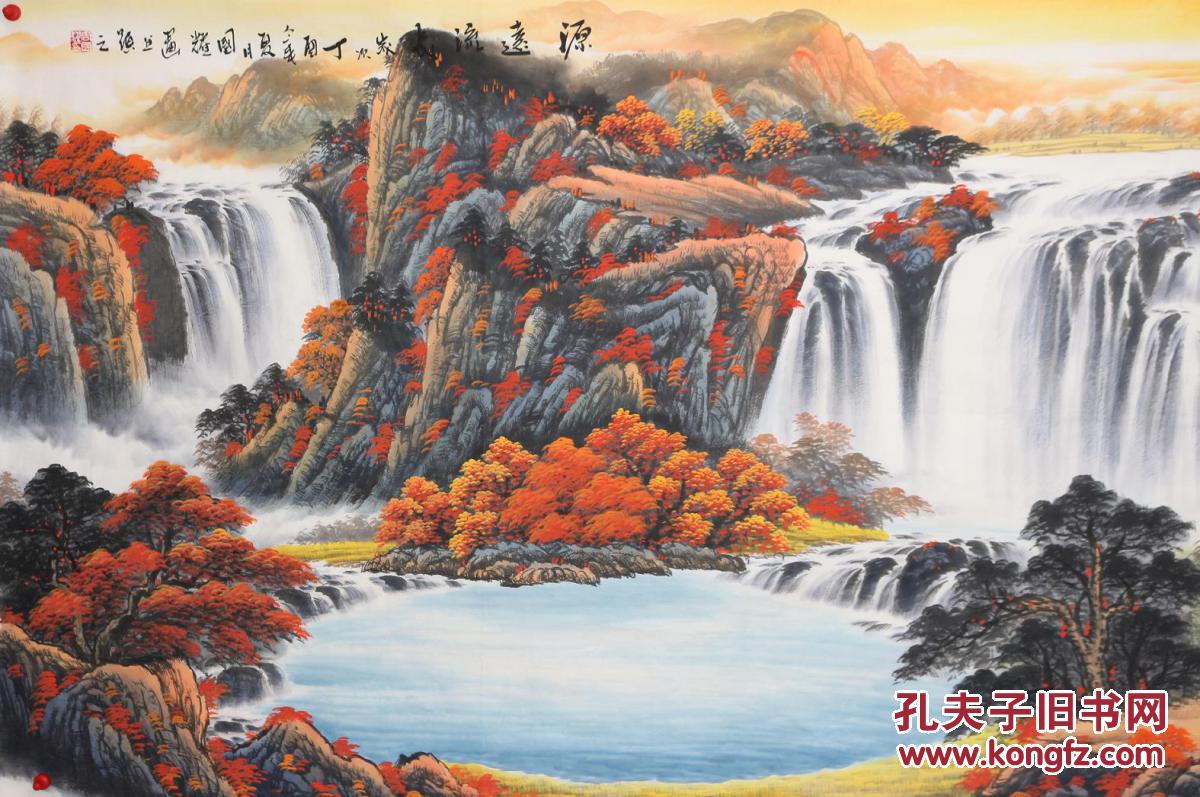 《源远流长》国画题材在风水画题材中的常见画面