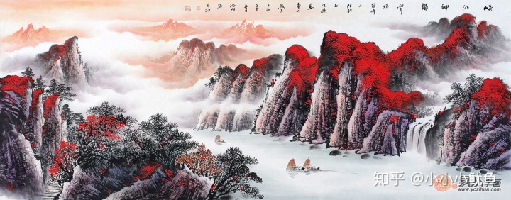 鸿运当头山水画，家居装饰中一直备受青睐的山水画艺术品