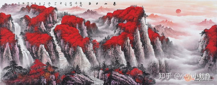 鸿运当头山水画，家居装饰中一直备受青睐的山水画艺术品