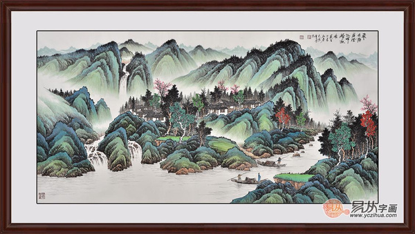 玄关风水画风水吉祥画首选易从山水画(组图)