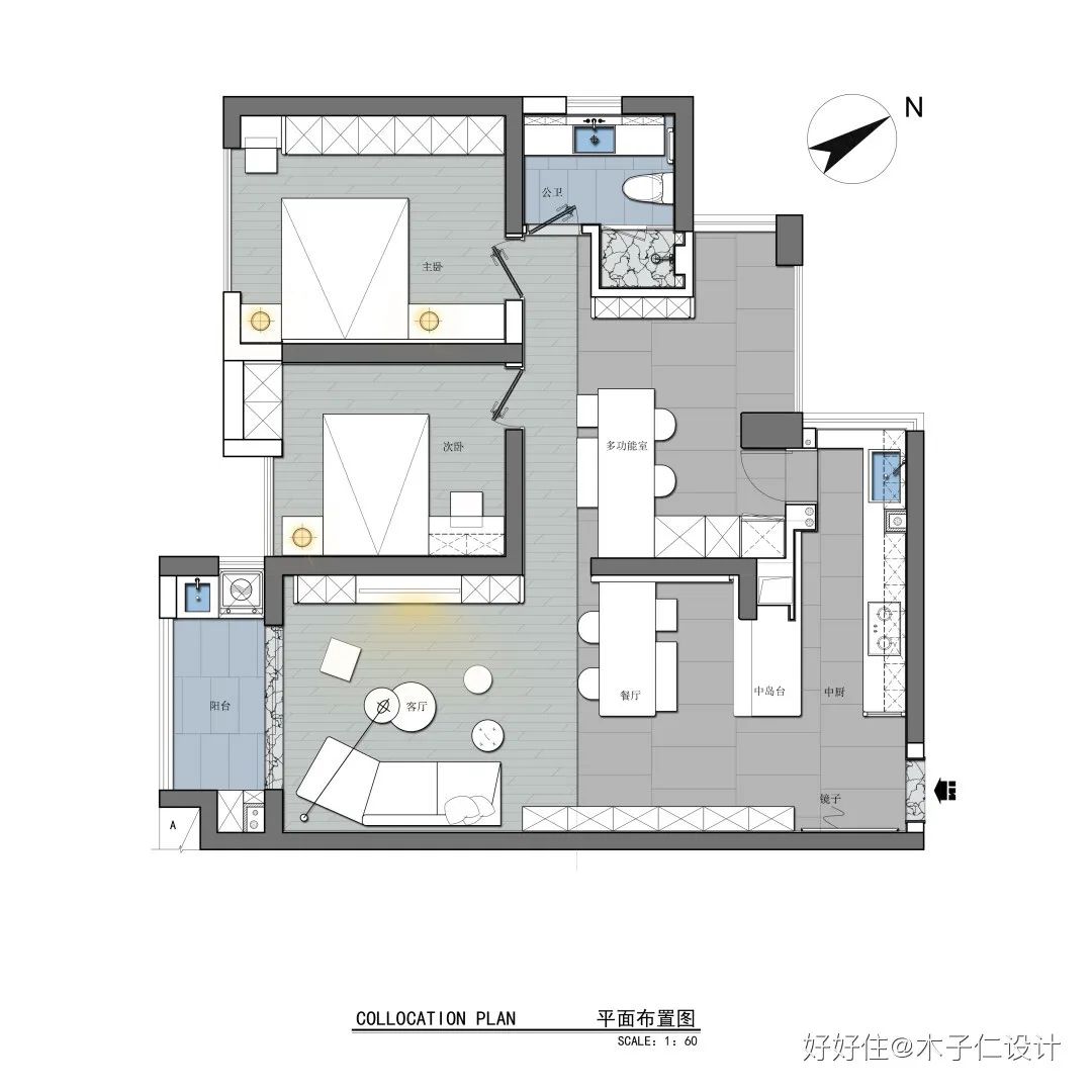 88㎡装修花费70.0万，摆脱原空间的压抑感