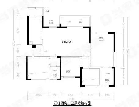 合能119平4室2卫套内使用面积101平米