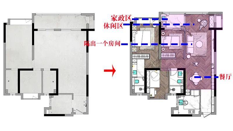 建发雍龙府：115㎡现代法式，收纳和隐私都做得特别好