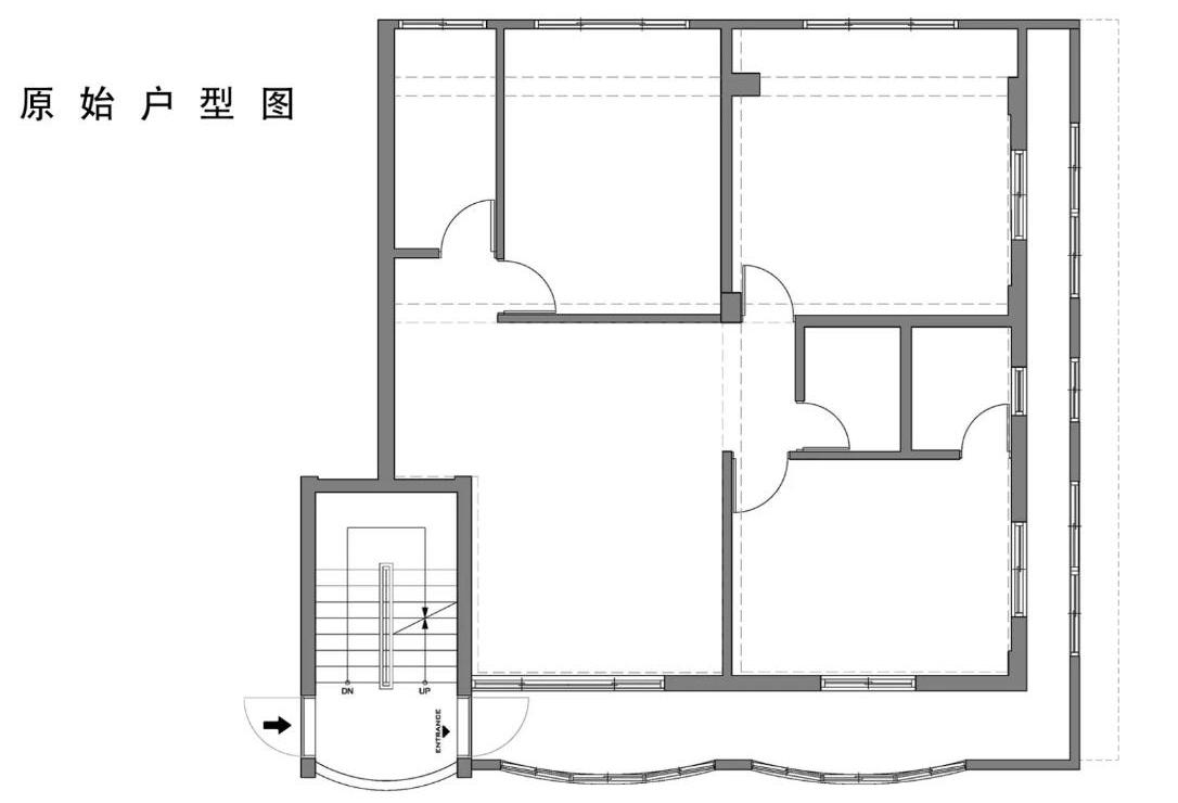 平面结构图新房125㎡全屋充满了书香气息！