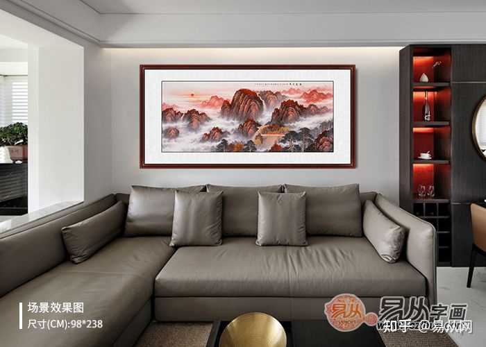 家庭客厅里，挂画风水学讲究，最适合挂什么字画