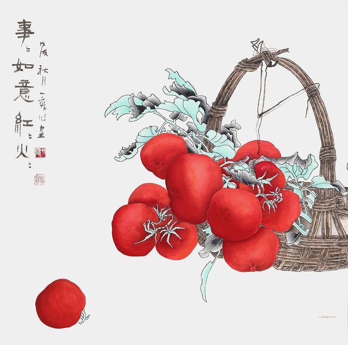 餐厅里挂什么字画比较好 款款好寓意的花鸟画欣赏