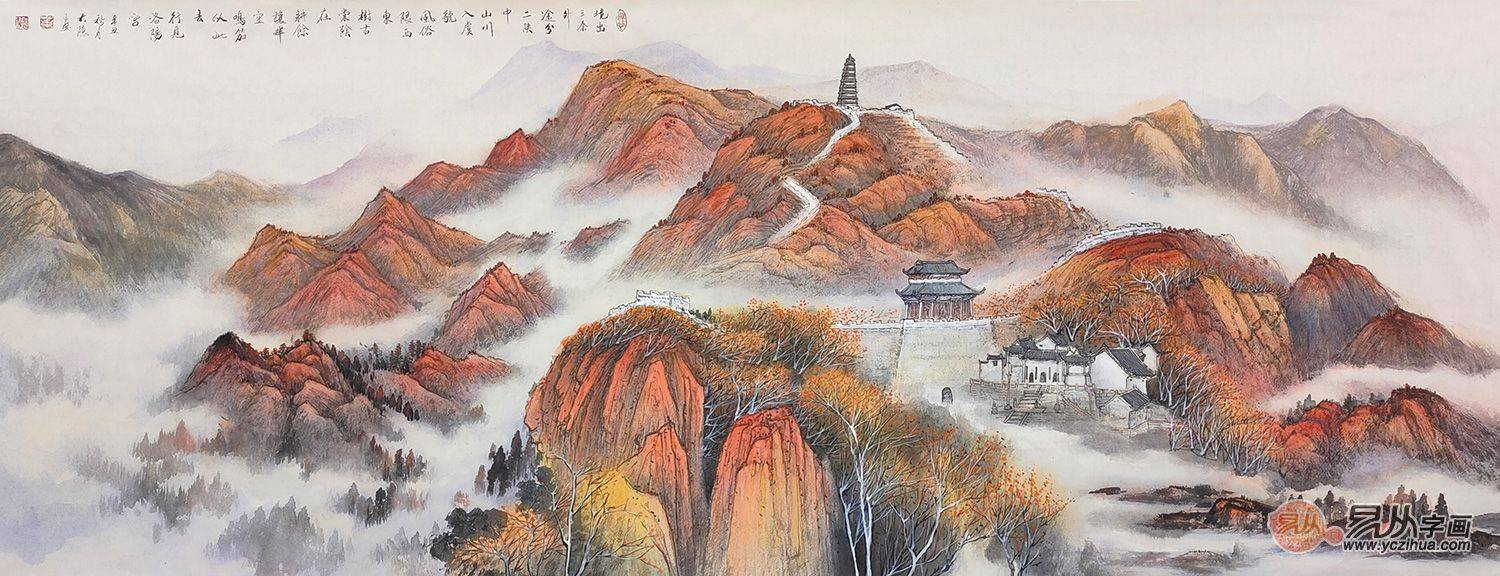 办公室字画挂什么好?山水画推荐作品