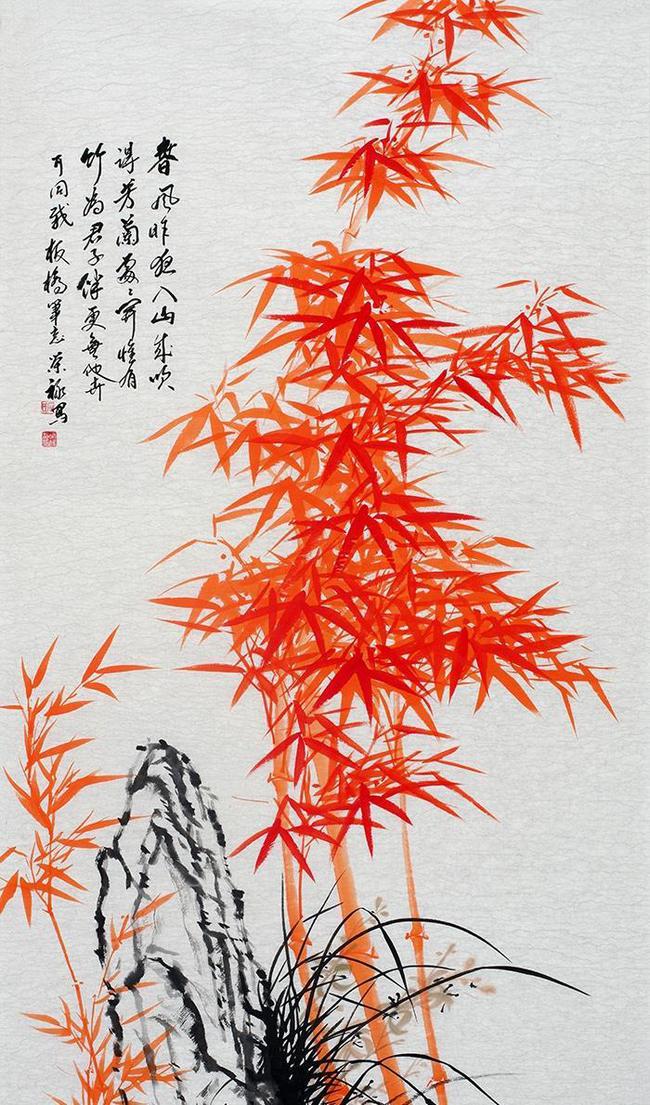 家居风水改善从玄关挂画开始，花鸟画让居室更温馨